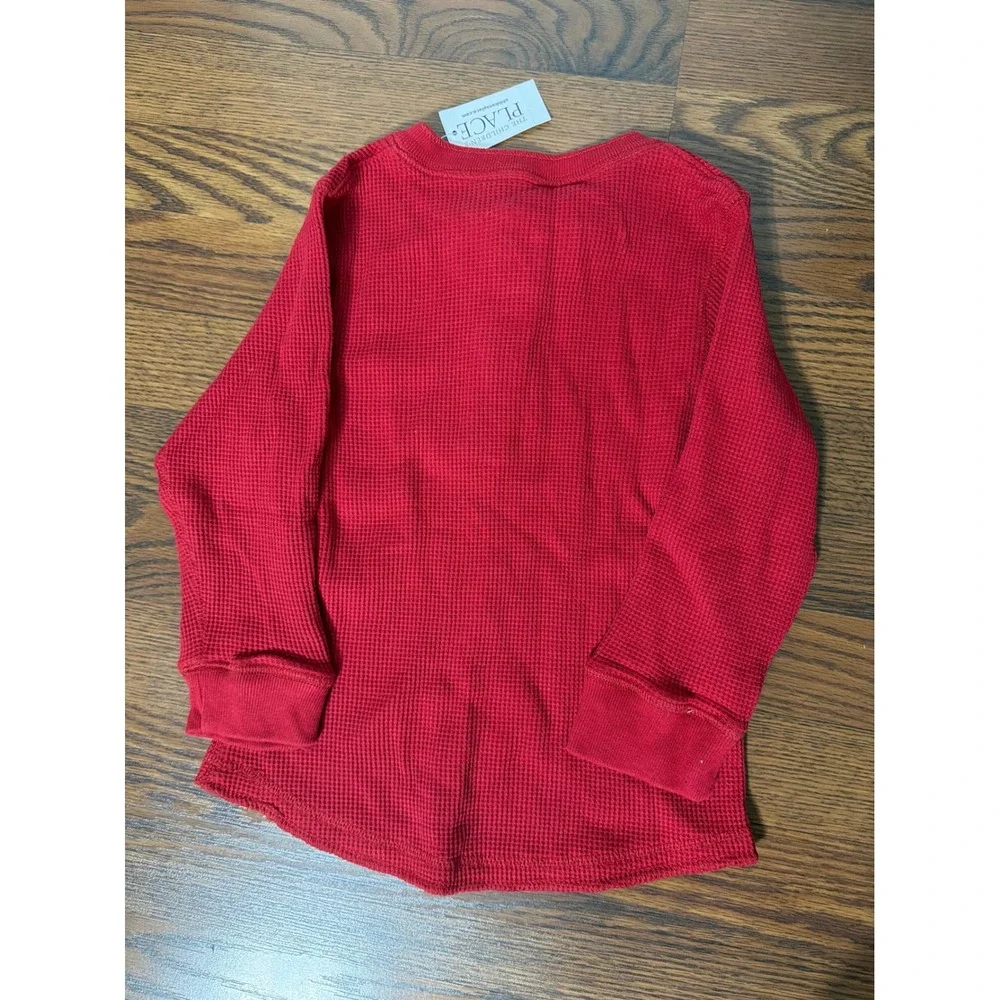 New Boys 4T Tommy Hilfiger Slim Jeans & Childrens Place Red Henley Outfit Set